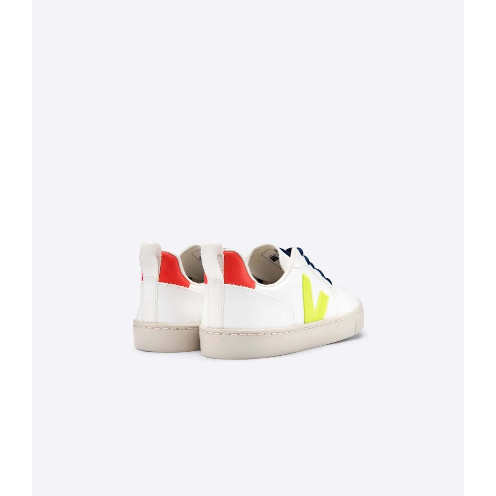 Veja V-10 CWL Schoenen Kinderen White/Orange | BE 778GSO